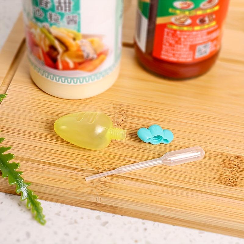 3pcs Mini Sauce Bottles for Office Lunchbox Picnic