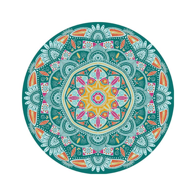 Ethnic Style Rubber Coaster Heat Resistant Tea Mat