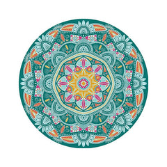 Ethnic Style Rubber Coaster Heat Resistant Tea Mat