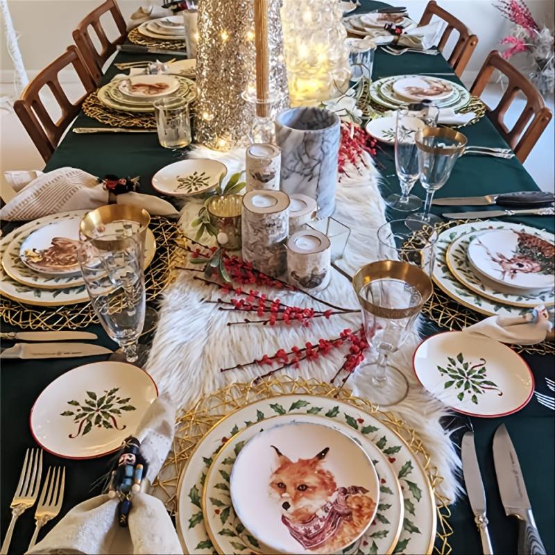 Elegant Woven Placemat with Hollow for Table Decor