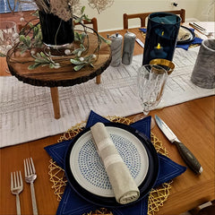 Elegant Woven Placemat with Hollow for Table Decor