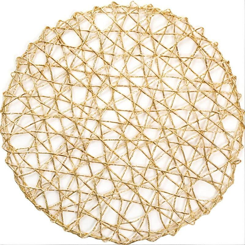 Elegant Woven Placemat with Hollow for Table Decor