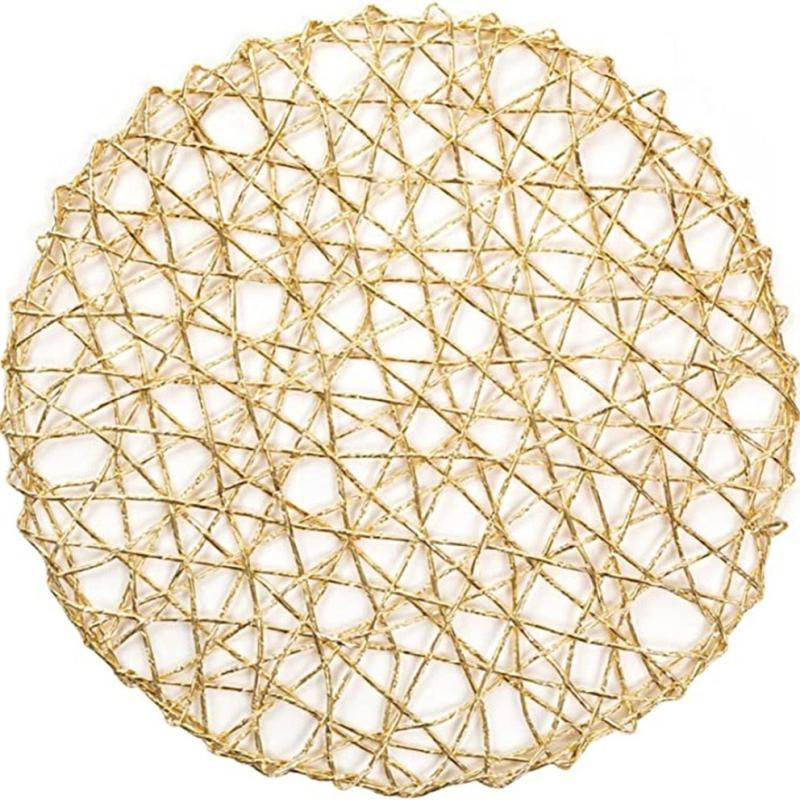 Elegant Woven Placemat with Hollow for Table Decor