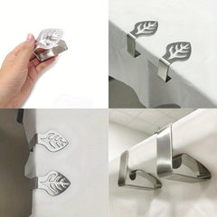 6pcs Stainless Steel Tablecloth Clip for Outdoor Picnics