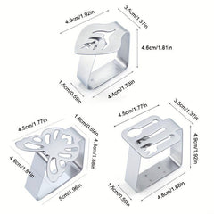 6pcs Stainless Steel Tablecloth Clip for Outdoor Picnics