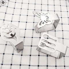 6pcs Stainless Steel Tablecloth Clip for Outdoor Picnics