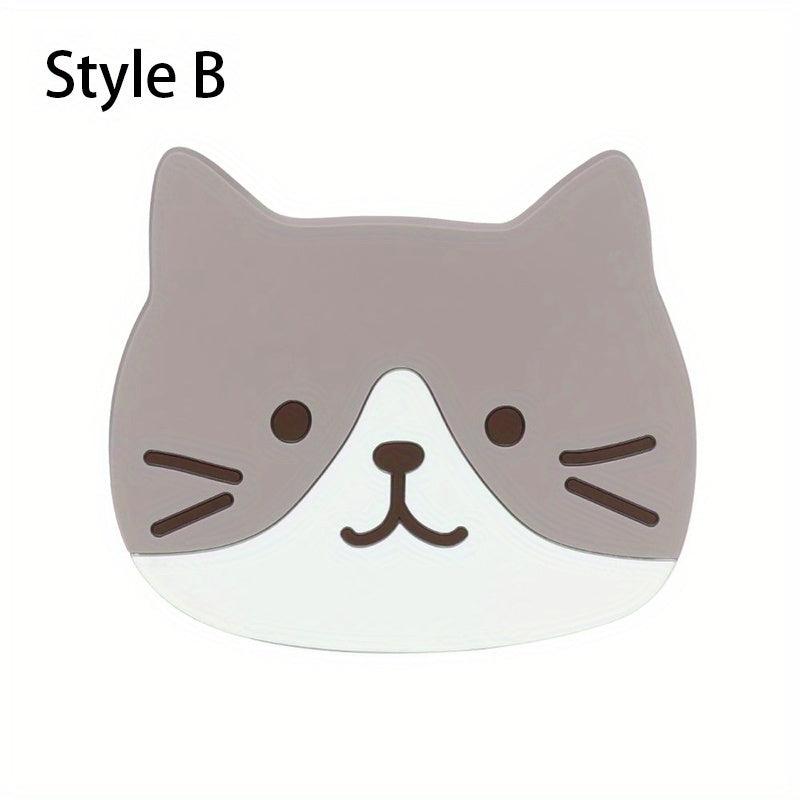Cartoon Cat Coaster Non Slip Cup Mat Home Decor Kitchen Gadgets