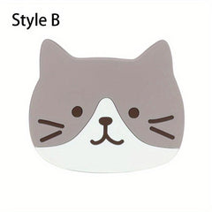 Cartoon Cat Coaster Non Slip Cup Mat Home Decor Kitchen Gadgets