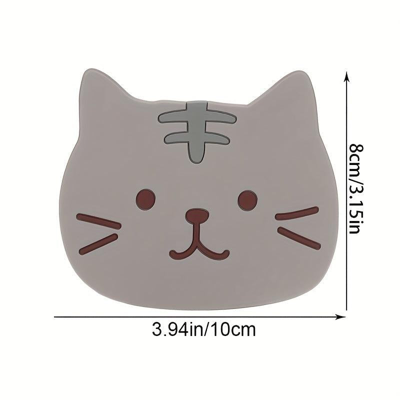 Cartoon Cat Coaster Non Slip Cup Mat Home Decor Kitchen Gadgets