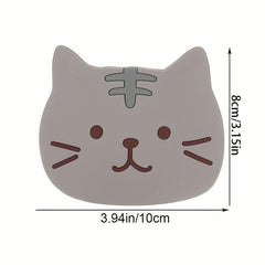 Cartoon Cat Coaster Non Slip Cup Mat Home Decor Kitchen Gadgets