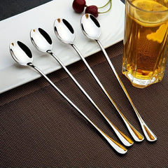 4pcs Stainless Steel Coffee Spoons Personalized Small Mixed Rice Spoons