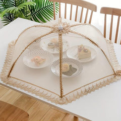 Food Cover Umbrella Shaped Dust proof Foldable Cover 70x30cm