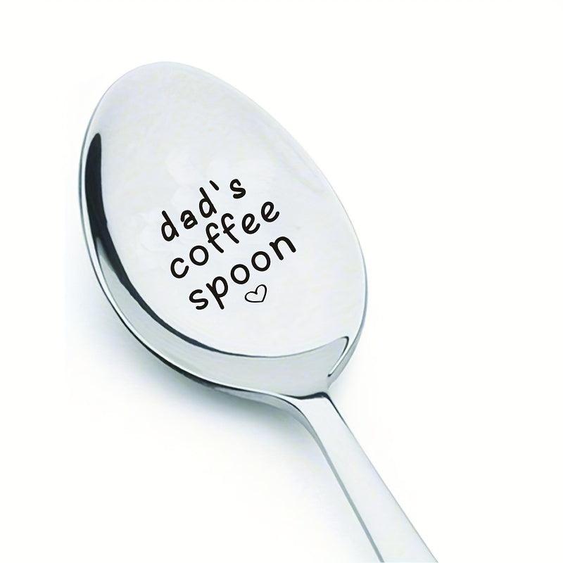 Dad's Coffee Spoon Engraved Gift For Men Kitchen Stuff Kitchen Supplies
