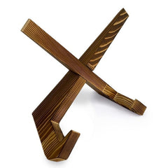 Wooden Cookbook Stand Farmhouse Style for Kitchen Counter Sturdy Tablet Holder