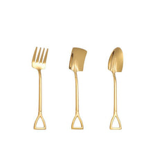 3pcs Stainless Steel Shovel Spoons Set Kitchen Supplies