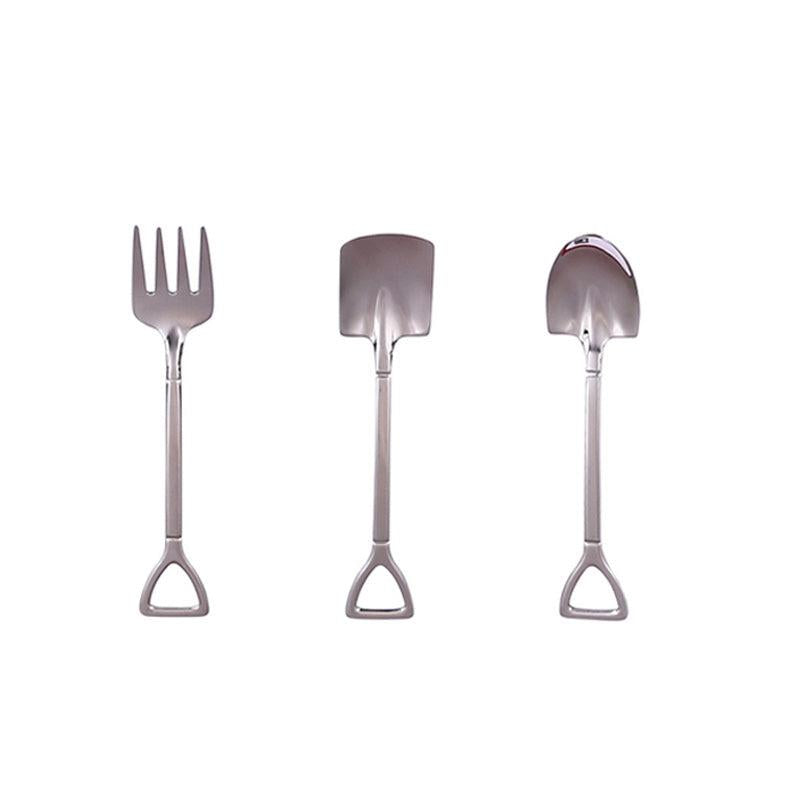 3pcs Stainless Steel Shovel Spoons Set Kitchen Supplies