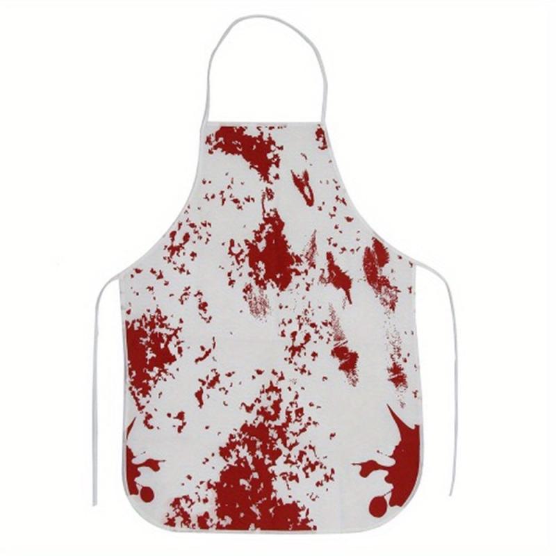 Halloween Christmas Printed Apron Adjustable & Stain Resistant Halter Apron