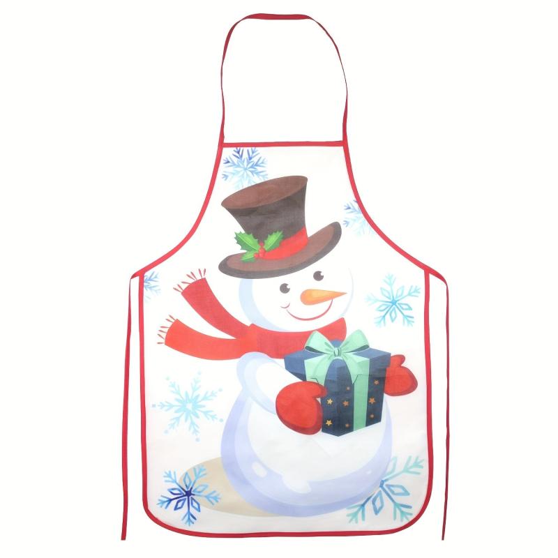 Halloween Christmas Printed Apron Adjustable & Stain Resistant Halter Apron