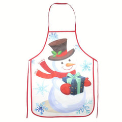 Halloween Christmas Printed Apron Adjustable & Stain Resistant Halter Apron