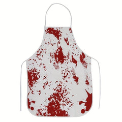 Halloween Christmas Printed Apron Adjustable & Stain Resistant Halter Apron