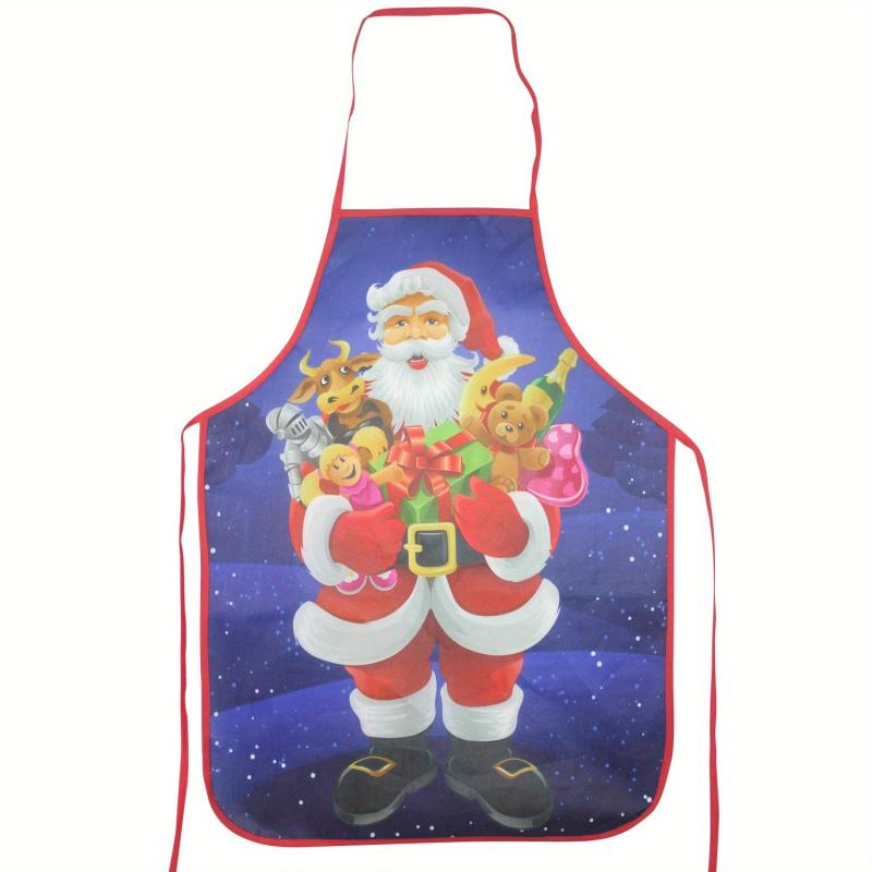 Halloween Christmas Printed Apron Adjustable & Stain Resistant Halter Apron