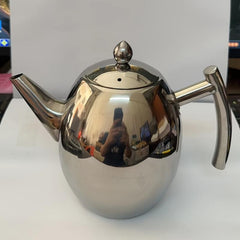 Thickened Stainless Steel Teapot Flower Tea Kettle With Strainer - 1L/1.5L