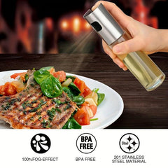 Press Type Barbecue Sprayer Outdoor ABS Glass Pot