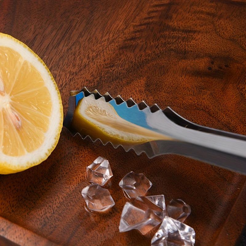 3pcs Stainless Steel Ice Cube Tongs for Barbecue Salad Buffet Kitchen Tools