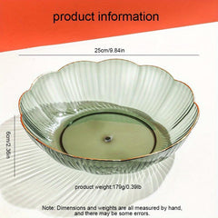 Reusable Square Fruit Plate Decorative Salad Bowl Modern Kitchen Supply