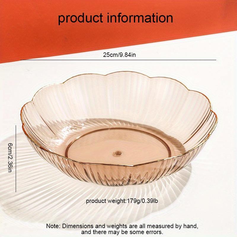 Reusable Square Fruit Plate Decorative Salad Bowl Modern Kitchen Supply