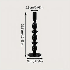 Glass Candle Holder with Vase for Home Decor & Photos