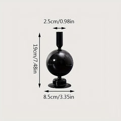 Glass Candle Holder with Vase for Home Decor & Photos