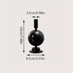 Glass Candle Holder with Vase for Home Decor & Photos
