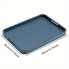 Bamboo Serving Trays With Handles for Food Breakfast Coffee