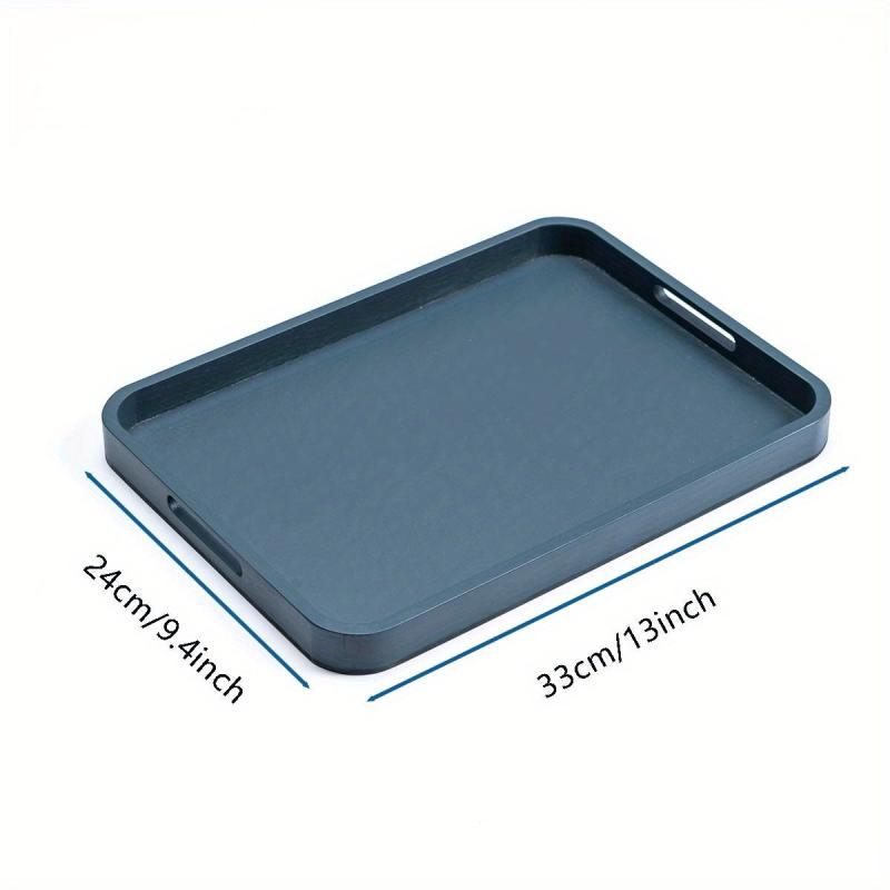 Bamboo Serving Trays With Handles for Food Breakfast Coffee