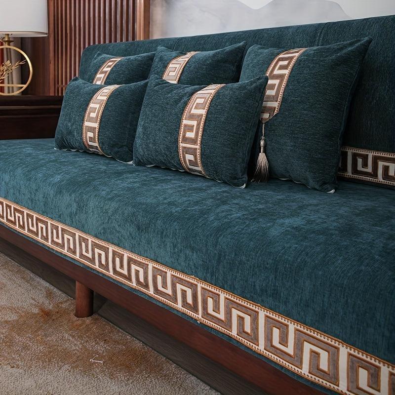 Modern Sofa Slipcover Dust-proof Anti-slip Couch Cover All Seasons Universal Fur
