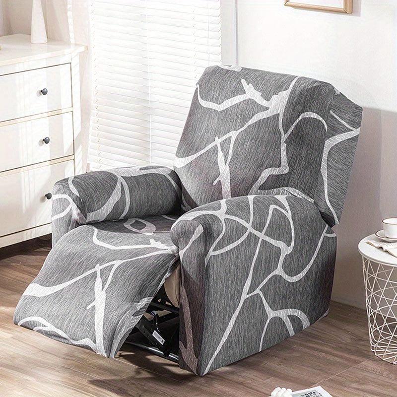 4pcs Set Recliner Slipcovers Printed Anti Dirty Sofa Covers