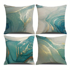 4pcs Modern Cushion Cover Zipper Throw Pillowcase