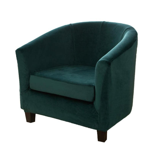 High Stretch Velvet Tub Chair Covers with Cushion Cover
