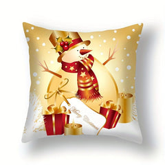 Christmas Pillowcase Cartoon Printed Decoration Santa Claus Christmas Gift