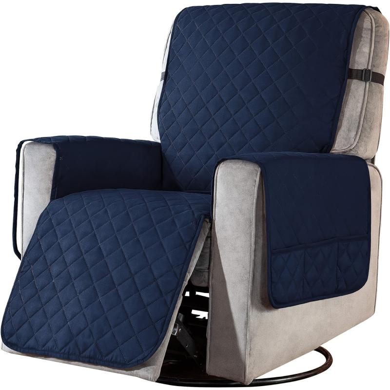 Non Slip Recliner Chair Slipcover Pet Cover With Elastic Straps Washable