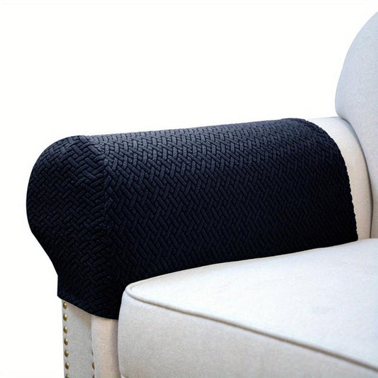 2pcs Knitted Armrest Covers Soft Arm Covers for Chairs Sofa