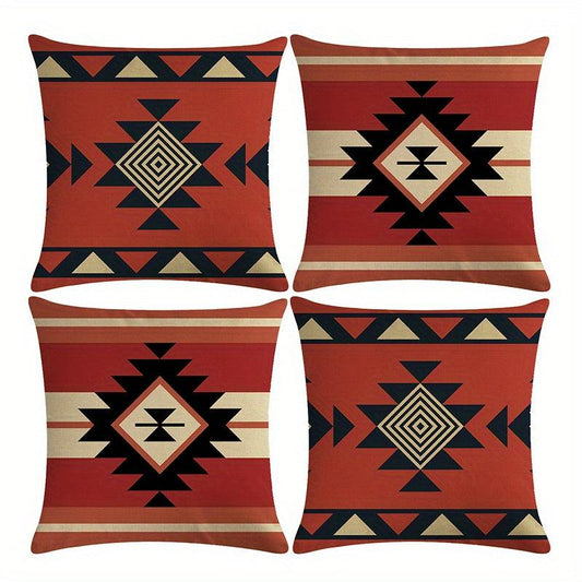 Ethnic Geometric Pattern Pillowcases 45x72 Set of 2