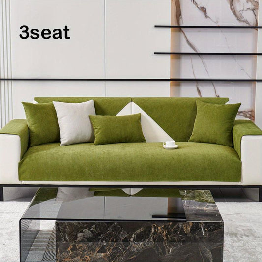 Velvet Sofa Slipcover High Density Anti Cat Scratches