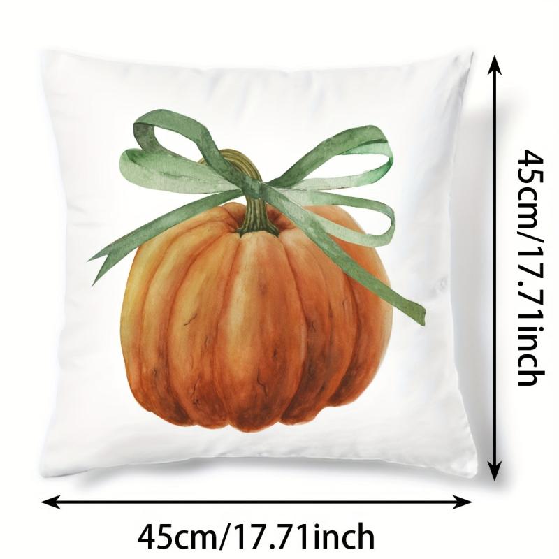 Autumn Pumpkin Pattern Throw Pillow Covers Home Decor