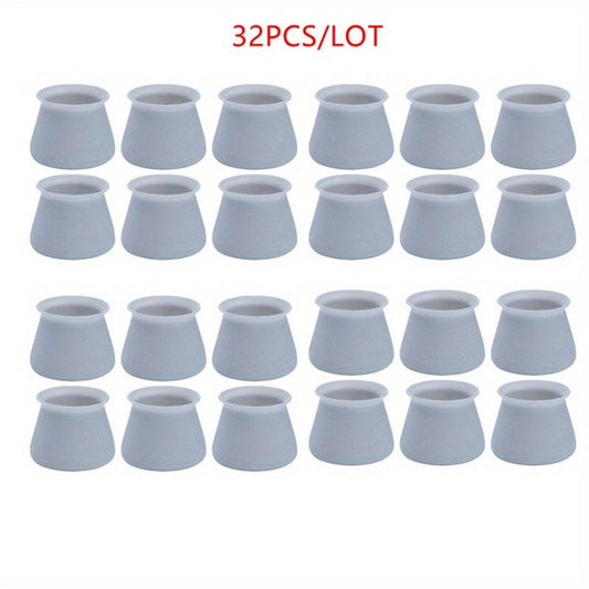 32pcs Silicone Table Chair Feet Cover Anti Scratch Anti Slip Leg Caps