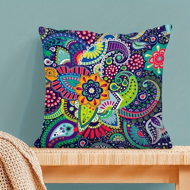Bohemian Linen Cushion Cover Set - Nordic Geometric Sofa Pillow Case 45x45