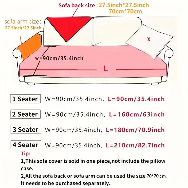 1pc Sofa Slipcover Modern Furniture Protector for Living Room