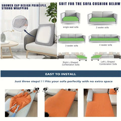 Large Leaf Pattern Sofa Slipcover All Seasons Furniture Protector