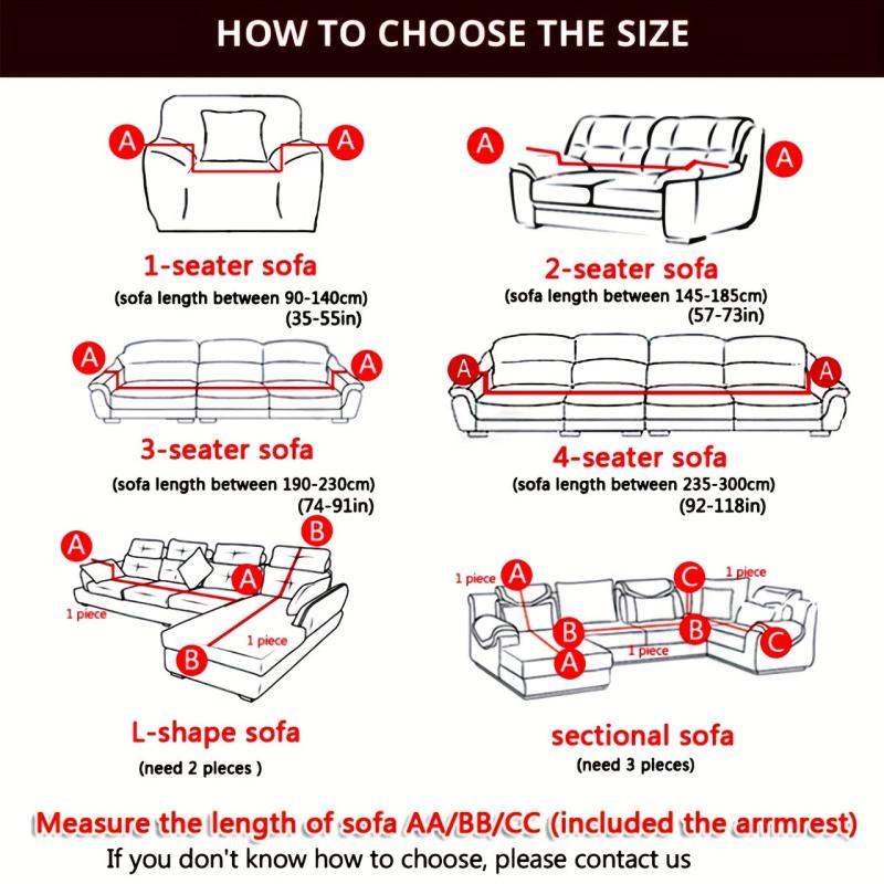 Sofa Slipcover With Skirt Non-slip Dustproof Couch Cover